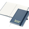 Notizbuch Organic-Book RECYCLING Apfelleder-Hardcover farbig A5, Lineatur Winkelkaro, Material-Infoblatt nein, Siebdruck-Digital inkl.