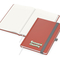 Notizbuch Organic-Book RECYCLING Apfelleder-Hardcover farbig A5, Lineatur Winkelkaro, Material-Infoblatt nein, Siebdruck-Digital inkl.
