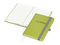 Notizbuch Organic-Book RECYCLING Apfelleder-Hardcover farbig A5, Lineatur Winkelkaro, Material-Infoblatt nein, Blindprägung inkl.