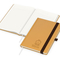 Notizbuch Organic-Book RECYCLING Apfelleder-Hardcover farbig A5, Lineatur Winkelkaro, Material-Infoblatt nein, Blindprägung inkl.
