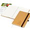 Notizbuch Organic-Book RECYCLING Apfelleder-Hardcover farbig A5, Lineatur Winkelkaro, Material-Infoblatt ja, Blindprägung inkl.