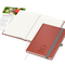 Notizbuch Organic-Book RECYCLING Apfelleder-Hardcover farbig A5, Lineatur Winkelkaro, Material-Infoblatt ja, Blindprägung inkl.