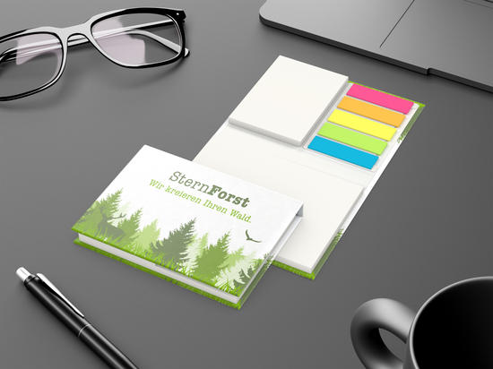 Haftnotiz-Set Brüssel White Natura Recycling, 50/50 Blatt