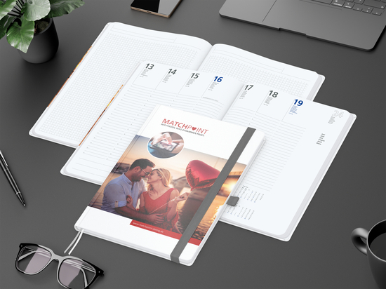 Wochenplaner Match-Hybrid White A4 Cover-Star Bestseller
