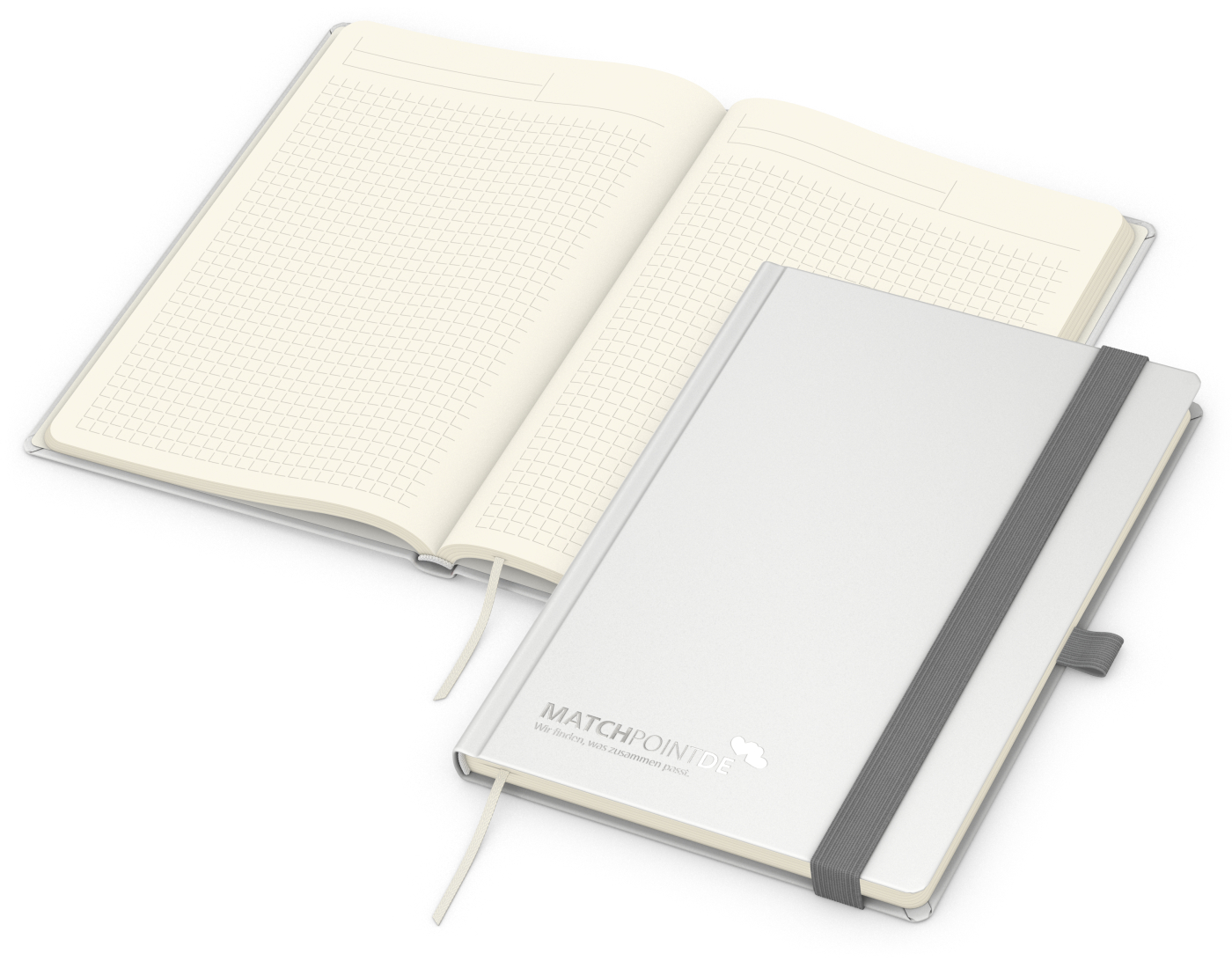 Notizbuch Vision-Book Creme A5 Bestseller inkl. Prägung