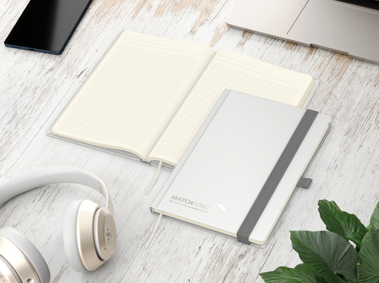 Notizbuch Vision-Book Creme A5 Bestseller inkl. Prägung