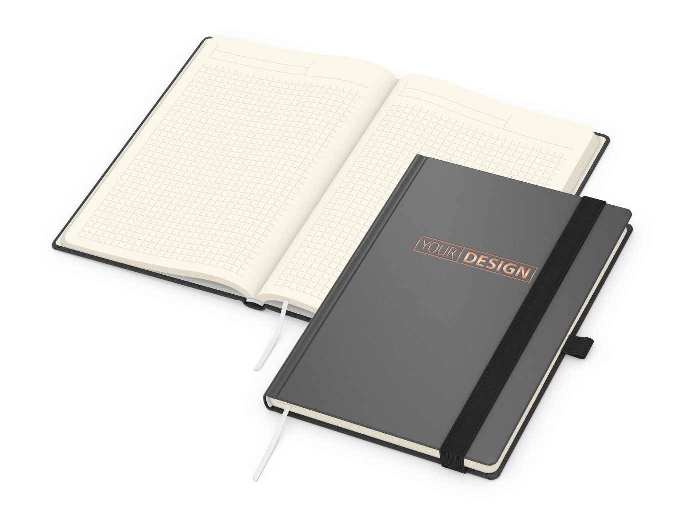 Notizbuch Vision-Book Creme A5 Bestseller inkl. Prägung