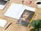 Notizbuch Match-Book RECYCLING Hardcover individuell bedruckt, DIN A4, Lineatur Punktraster, Einband-Material recyceltes Naturpapier