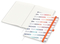 Notizbuch Match-Book RECYCLING Hardcover individuell bedruckt, DIN A4, Lineatur Winkelkaro, Einband-Material recyceltes Naturpapier