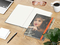 Notizbuch Match-Book RECYCLING Hardcover individuell bedruckt, DIN A4, Lineatur Winkelkaro, Einband-Material recyceltes Naturpapier