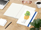 Notizbuch Match-Book RECYCLING Hardcover individuell bedruckt, DIN A4, Lineatur Winkelkaro, Einband-Material recyceltes Papier matt