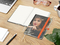 Notizbuch Match-Book RECYCLING Hardcover individuell bedruckt, DIN A5, Lineatur Punktraster, Einband-Material recyceltes Naturpapier