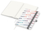 Notizbuch Match-Book RECYCLING Hardcover individuell bedruckt, DIN A5, Lineatur Punktraster, Einband-Material recyceltes Naturpapier