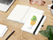 Notizbuch Match-Book RECYCLING Hardcover individuell bedruckt, DIN A5, Lineatur Punktraster, Einband-Material recyceltes Papier matt