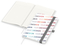 Notizbuch Match-Book RECYCLING Hardcover individuell bedruckt, DIN A5, Lineatur Winkelkaro, Einband-Material recyceltes Papier matt