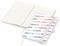 Notizbuch Match-Book RECYCLING Hardcover individuell bedruckt, DIN A5, Lineatur Winkelkaro, Einband-Material recyceltes Papier matt