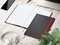 Notizbuch Hardcover Color-Book Ausstattung farbig, DIN A4, Lineatur Winkelkaro, Blindprägung inkl.