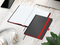 Notizbuch Hardcover Color-Book Ausstattung farbig, DIN A5, Lineatur Winkelkaro, Blindprägung inkl.