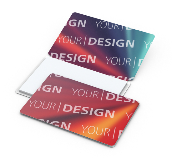 Haftnotizblock Multi-Card Format klein Umschlag mikroperforiert, Haftzettel-Gestaltung weiß, Umschlag-Oberfläche matt