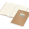 Notizbuch Copy-Book Seiten cremefarben Naturkarton-Softcover farbig, DIN A5, Lineatur Winkelkaro, Siebdruck-Digital inkl.