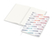 Notizbuch Note-Book RECYCLING Ecken spitz Papier-Hardcover individuell bedruckt, DIN A4, Lineatur Punktraster, Einband-Material recyceltes Naturpapier