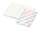Notizbuch Note-Book RECYCLING Ecken spitz Papier-Hardcover individuell bedruckt, DIN A4, Lineatur Punktraster, Einband-Material recyceltes Papier matt
