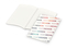 Notizbuch Copy-Book RECYCLING Naturkarton-Softcover individuell bedruckt, DIN A5, Lineatur Winkelkaro