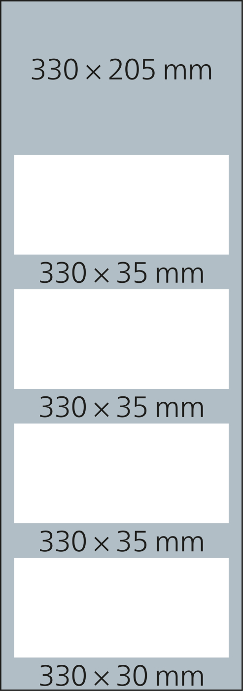 4-Monatskalender Mehrblock Quadro Light 4 mehrsprachig, Länderausgabe Deutschland (D/GB/F/E)