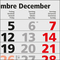 4-Monatskalender Mehrblock Quadro Light 4 mehrsprachig, Länderausgabe Schweiz (D/F/I/GB)