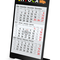 Tischkalender Desktop 3 Color Metallaufsteller farbbeschichtet, Kalendariumslaufzeit 2 Jahre