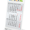 Tischkalender Desktop 3 Color Metallaufsteller farbbeschichtet, Kalendariumslaufzeit 2 Jahre