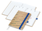 Wochenkalender vorne + Notizen hinten Match-Hybrid Papier-Hardcover, DIN A5, Einband-Material Naturpapier braun
