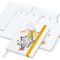 Wochenkalender vorne + Notizen hinten Match-Hybrid Papier-Hardcover, DIN A5, Einband-Material Naturpapier weiß