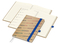 Wochenkalender links + Notizen rechts Match-Hybrid Papier-Hardcover A5, Einband-Material Naturpapier braun