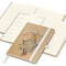 Wochenkalender links + Notizen rechts Match-Hybrid Papier-Hardcover A5, Einband-Material Naturpapier braun