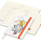 Wochenkalender links + Notizen rechts Match-Hybrid Papier-Hardcover A5, Einband-Material Naturpapier weiß