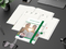 Wochenkalender vorne + Notizen hinten Match-Hybrid RECYCLING Papier-Hardcover A5, Einband-Material recyceltes Papier matt