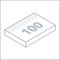 Haftnotizblock Basic 100 × 72 mm Format mittelgroß, Blattanzahl 100