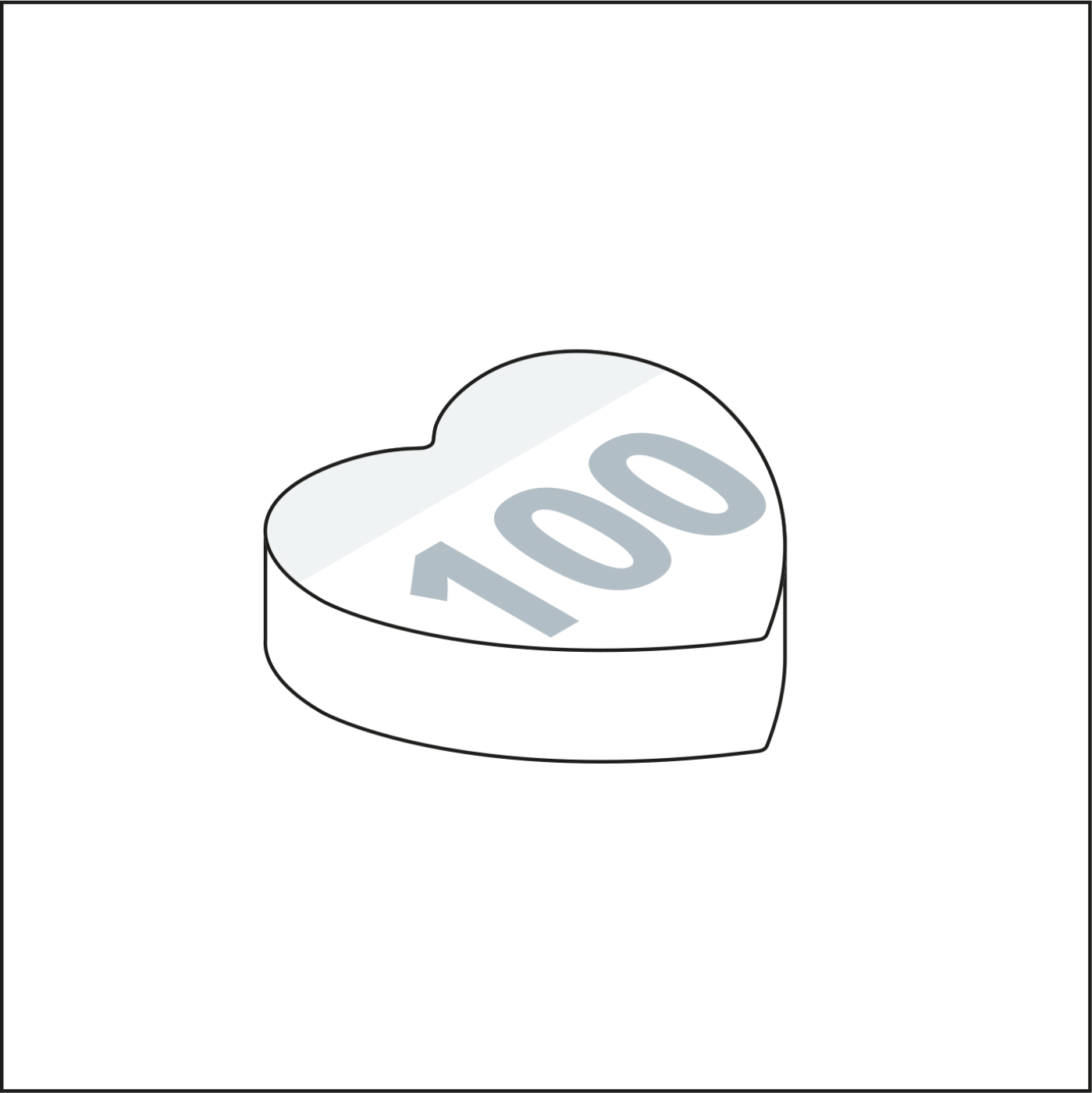Haftnotizblock Form 100 × 72 mm formgestanzt, Blattanzahl 100, Formstanzung Haus