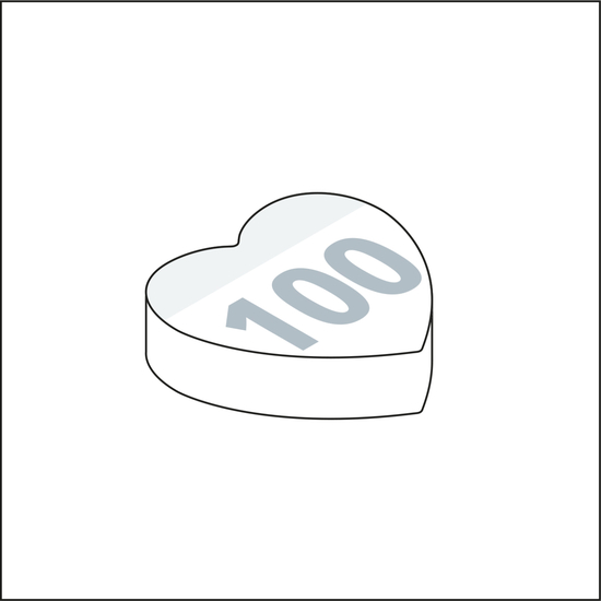 Haftnotizblock Form 100 × 72 mm formgestanzt, Blattanzahl 100, Formstanzung Haus