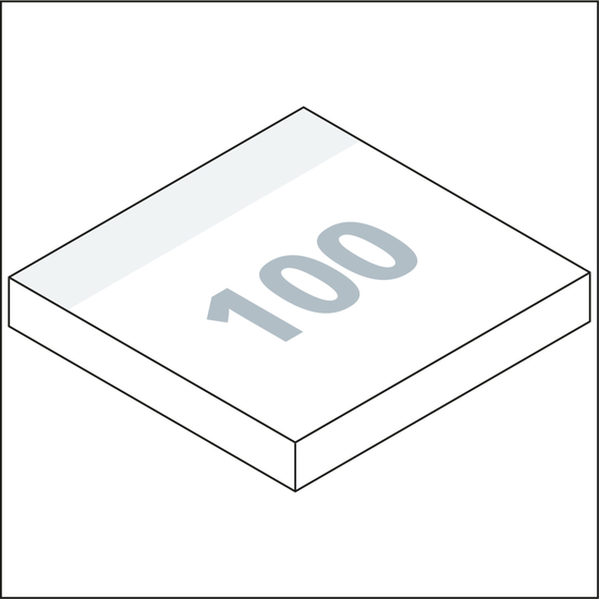 Haftnotizblock Basic 100 × 97 mm Format groß