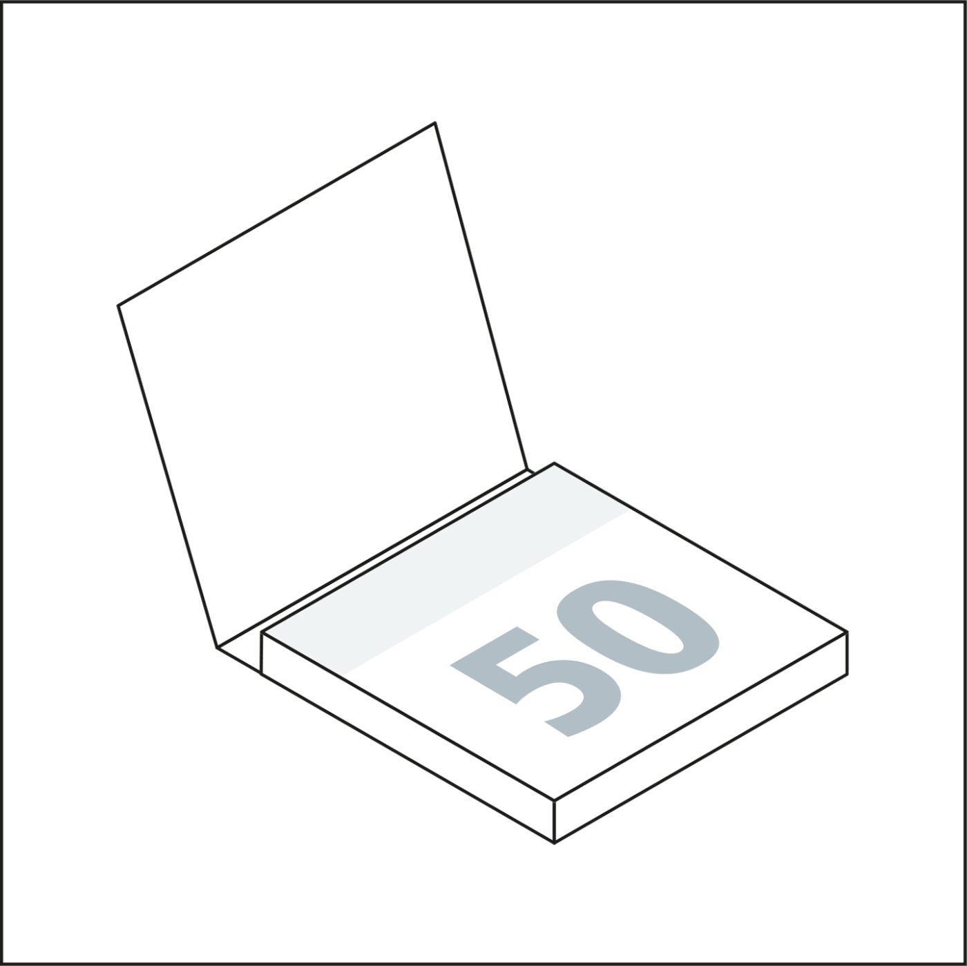 Haftnotizblock Cover Karton Format mittel Karton-Umschlag, Haftzettel-Format/-Gestaltung 72 × 72 mm / individuell, Umschlag-Oberfläche matt