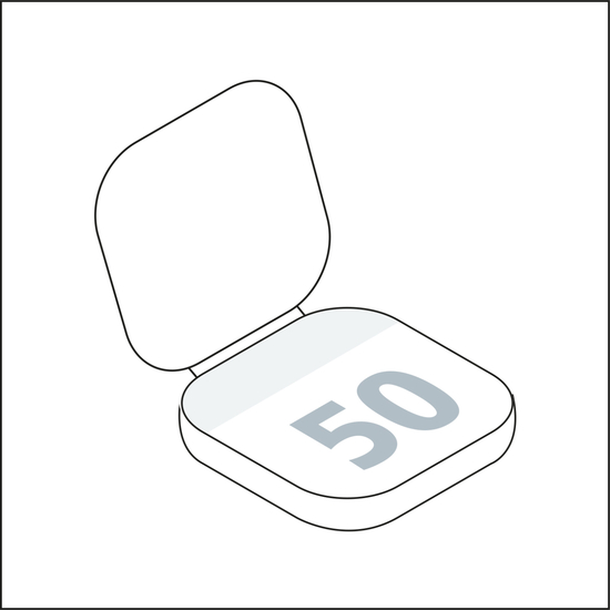Haftnotizblock Cover Karton Round Ecken abgerundet Karton-Umschlag, 66 × 66 mm, Umschlag-Oberfläche matt