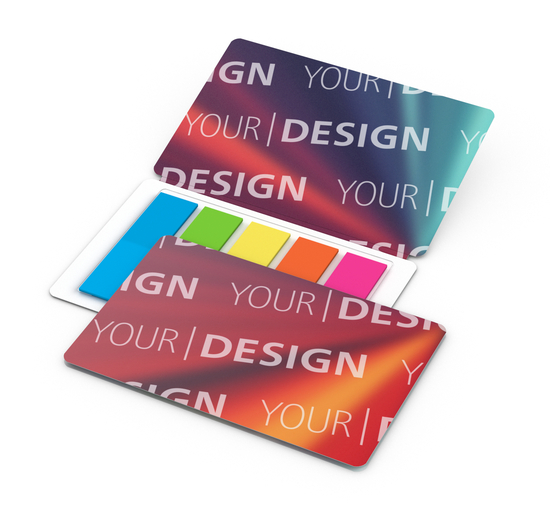 Haftmarker-Set Multi-Card Umschlag mikroperforiert, Haftmarker-Form/-Material Rechteck/Folie, Umschlag-Oberfläche matt