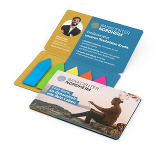 Haftmarker-Set Multi-Card Umschlag mikroperforiert, Haftmarker-Form/-Material Pfeil/Folie, Umschlag-Oberfläche matt