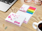 Haftnotiz-Set Budapest Bookcover Individuell, 50/50 Blatt, Color-Farbschnitt