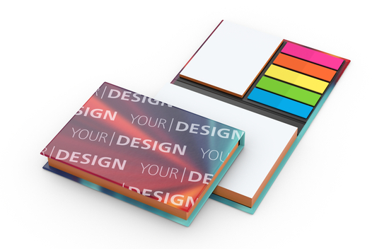 Haftnotiz-Set Wien Bookcover White Bestseller, 100/25 Blatt, Farbschnitt