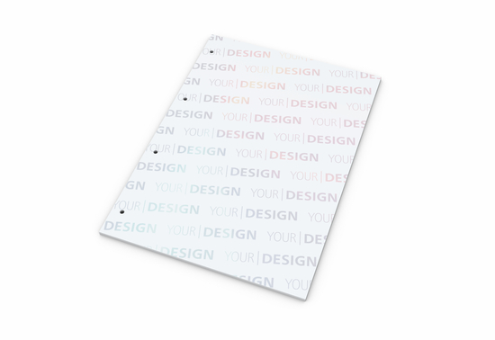 Schreibblock Seiten individuell gestaltbar, Papierformat/Abheftlochung DIN A4 / 4-fach, Blattanzahl 50