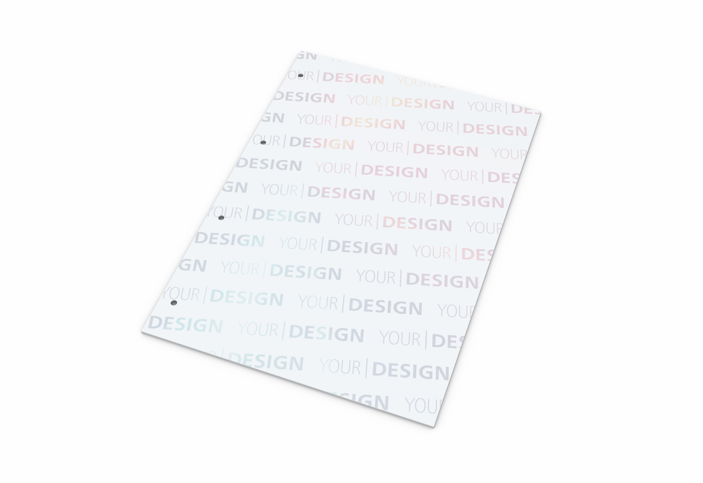 Schreibblock Seiten individuell gestaltbar, Papierformat/Abheftlochung DIN A4 / 4-fach, Blattanzahl 25