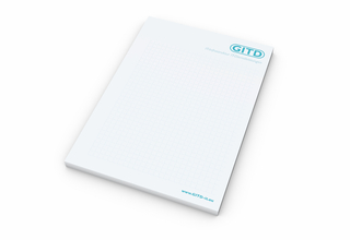Schreibblock Seiten individuell gestaltbar, Papierformat/Abheftlochung DIN A5 / ohne, Blattanzahl 100